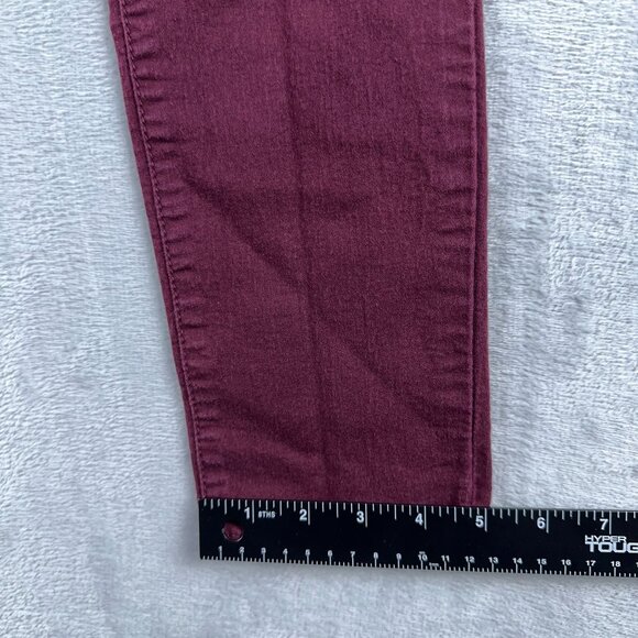 RSQ Miami Jegging Jeans Low Rise Five Design Pockets Womens Maroon Size 7R - Picture 10 of 11